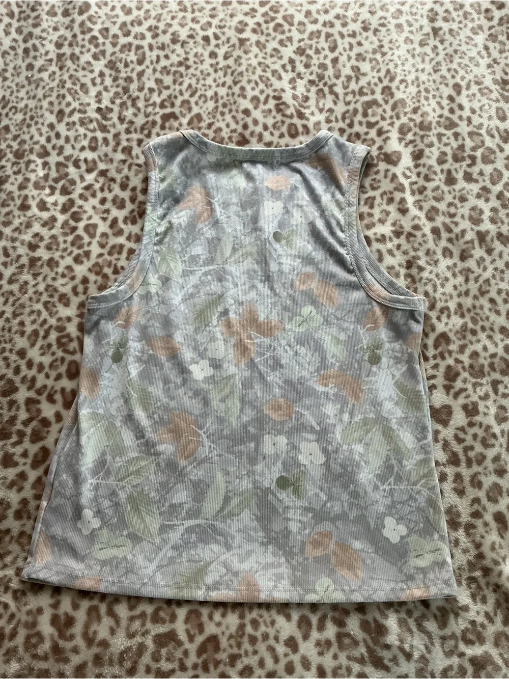 Altar'd State Pastel Tie-Dye Ribbed Tee with Pink Bow Embroidery - Picture 3 of 3